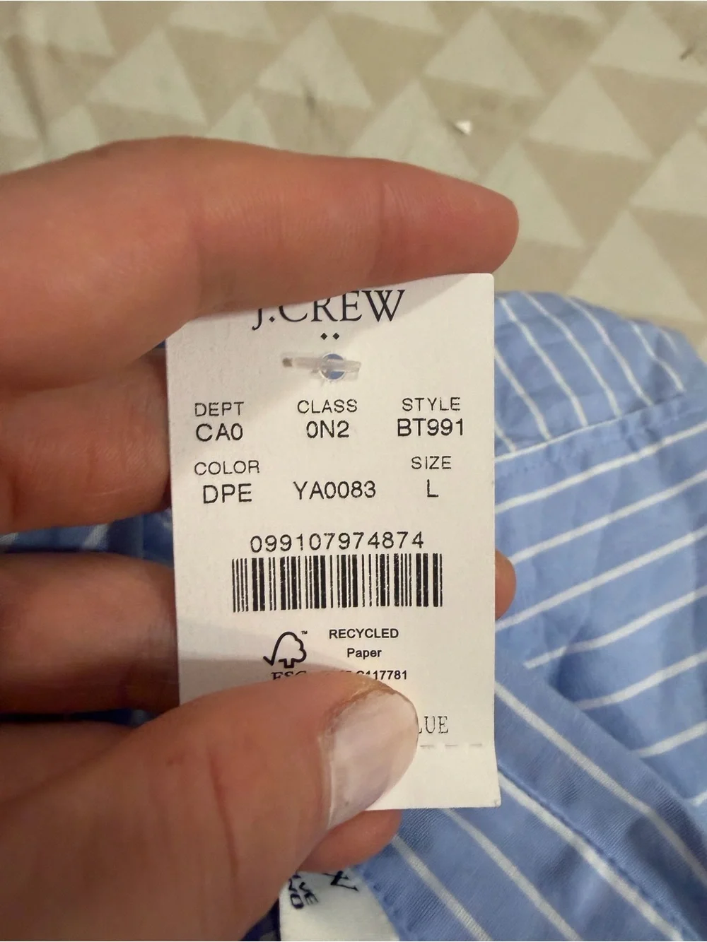 J. Crew 98% regenagri®